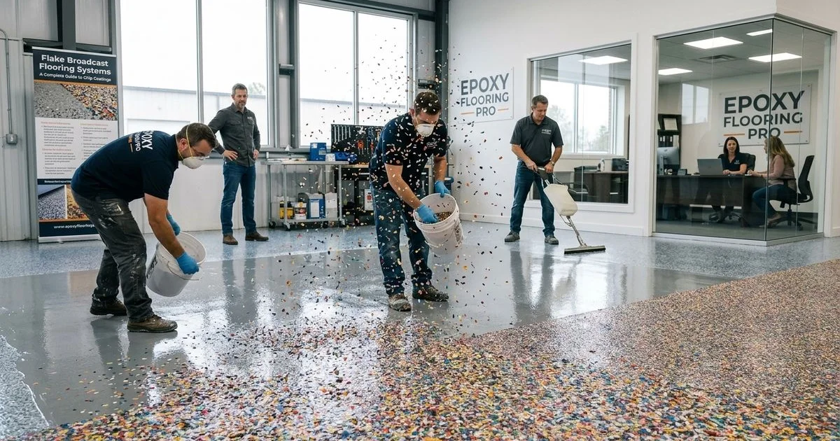 Flake Broadcast Flooring Systems: A Complete Guide to Chip Coatings