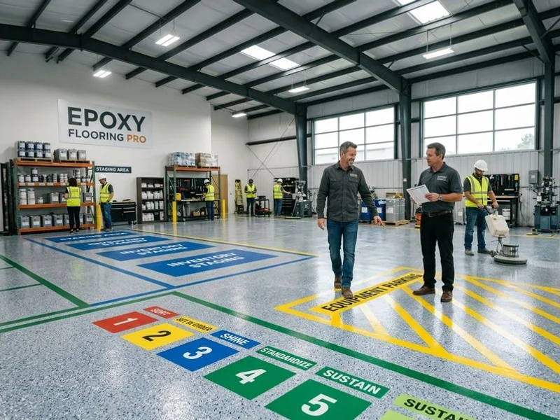 OSHA & 5-S Floor Striping project 1