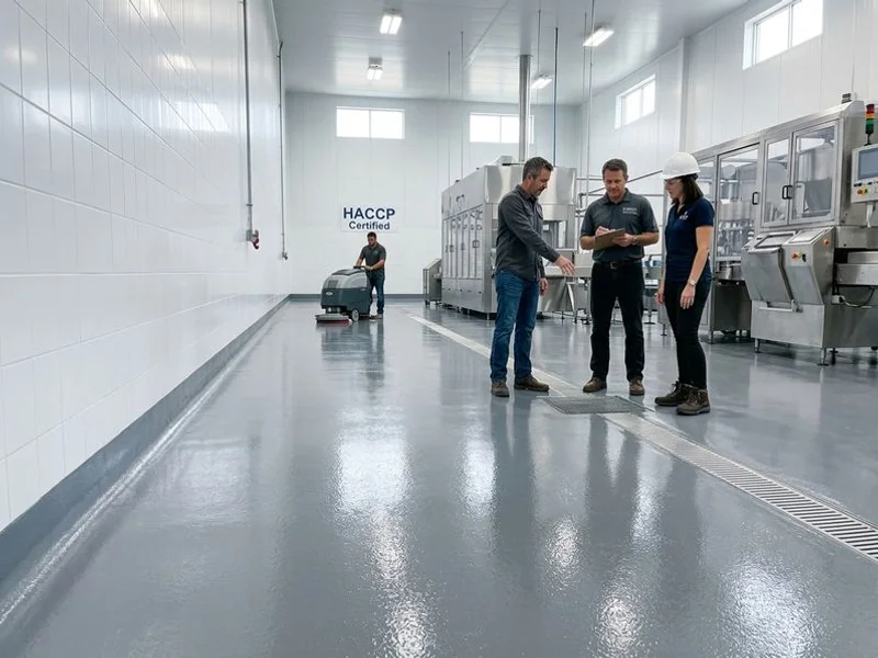 Food processing floor