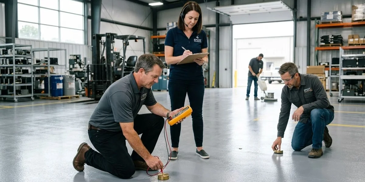 ESD floor resistance testing